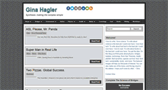 Desktop Screenshot of ginahagler.com